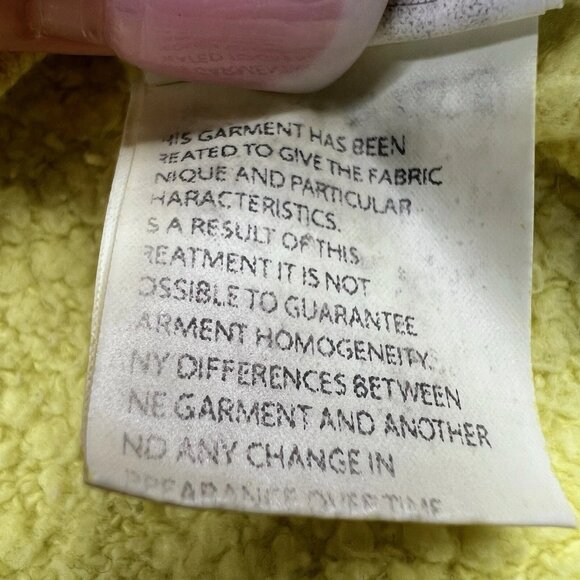 Fiorucci Crewneck Sweatshirt Pullover Yellow Color Women’s Size M Medium Italy - Picture 4 of 16